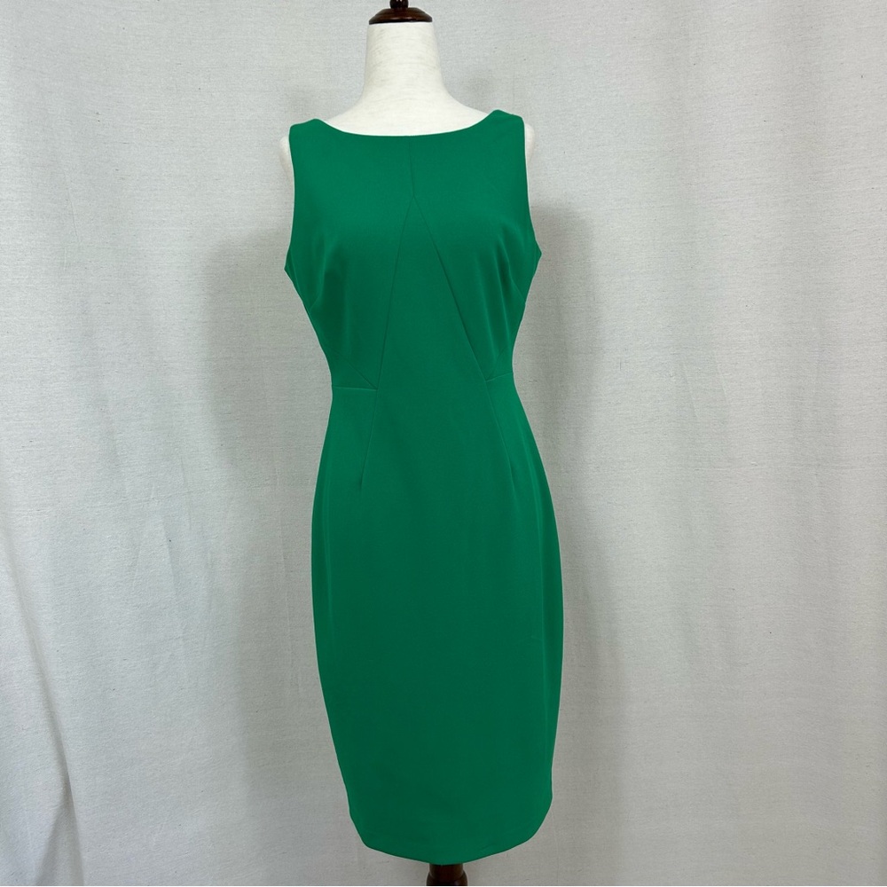 Vince Camuto Vibrant Green Midi Dress